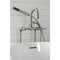 Aqua Vintage CCK8408DL Freestanding Tub Faucet with Supply Line, Stop Valve, Brushed Nickel CCK8408DL - alternate 6